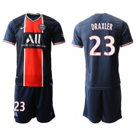 Billige Fotballdrakter Paris Saint-Germain Julian Draxler 23 Barn Hjemmedraktsett 2020/21 Kortermet